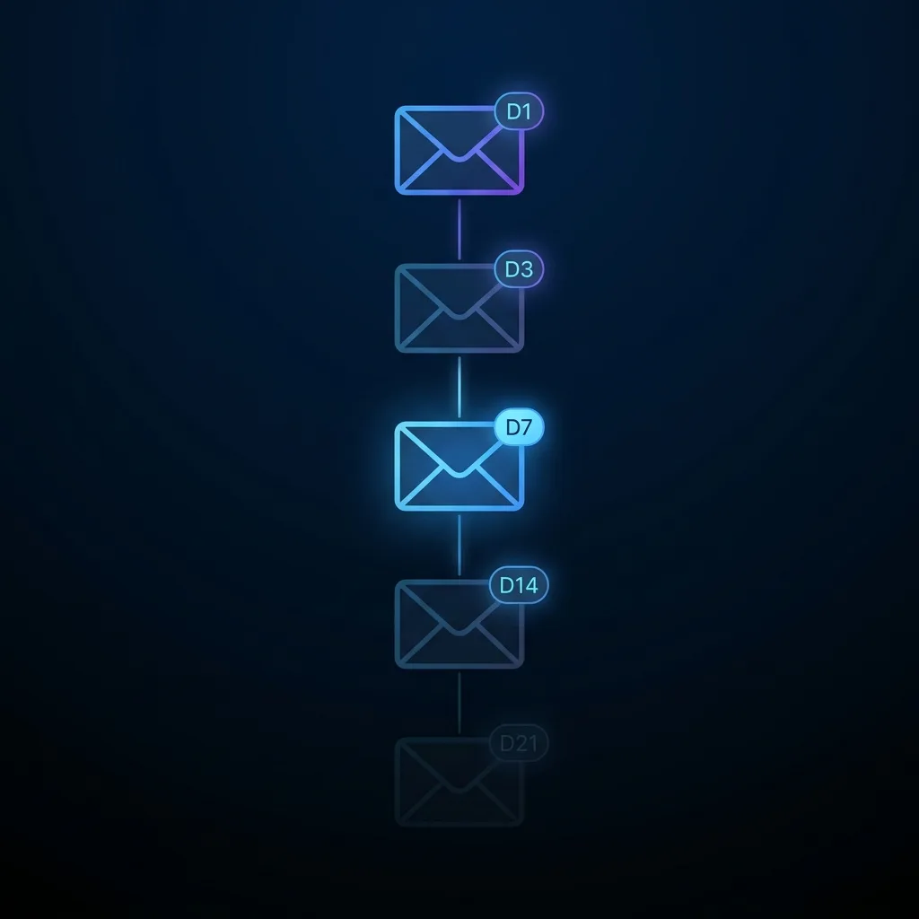 Cold email follow-up sequence framework