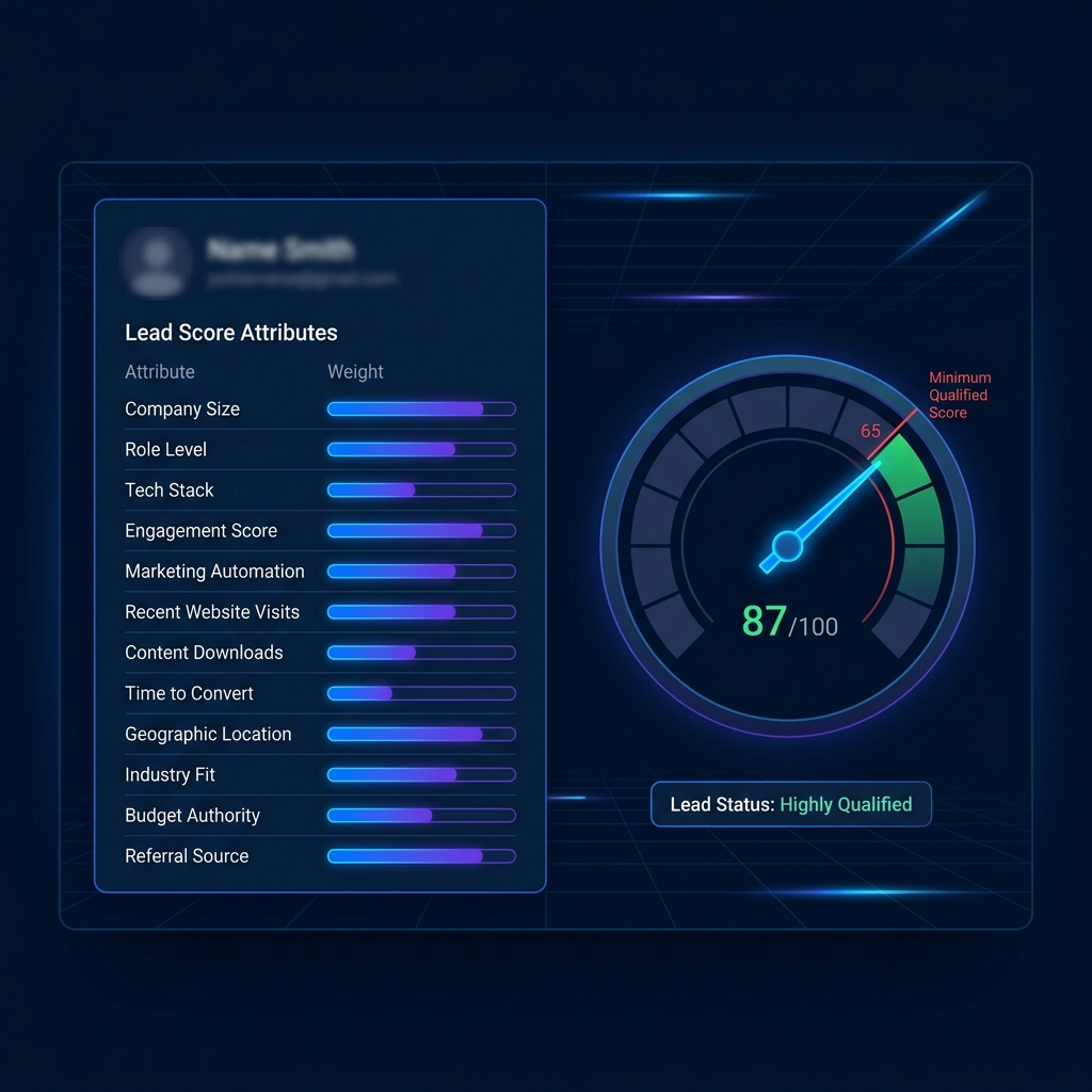 Lead scoring model for 18K campaign