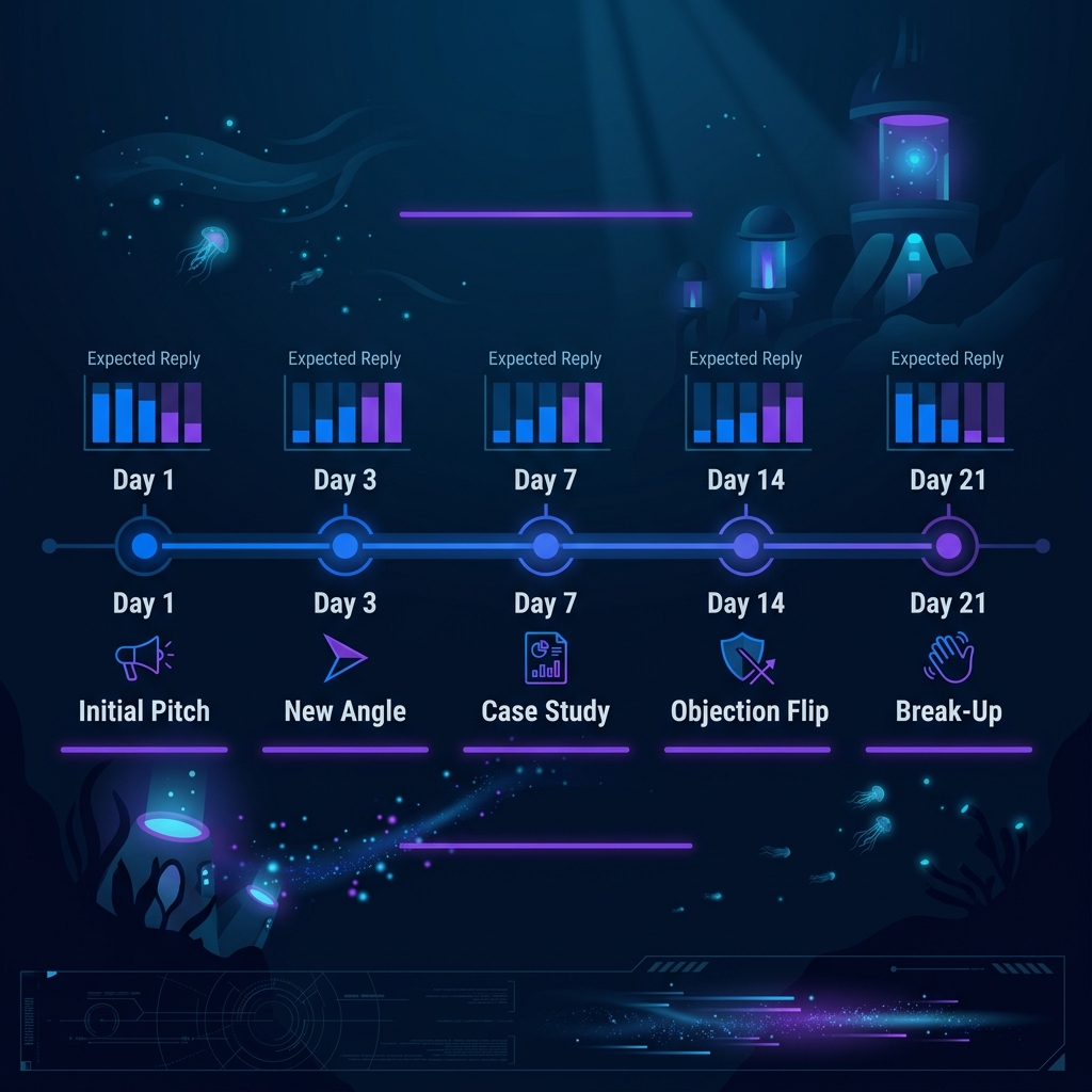 5-touch cold email follow-up sequence framework