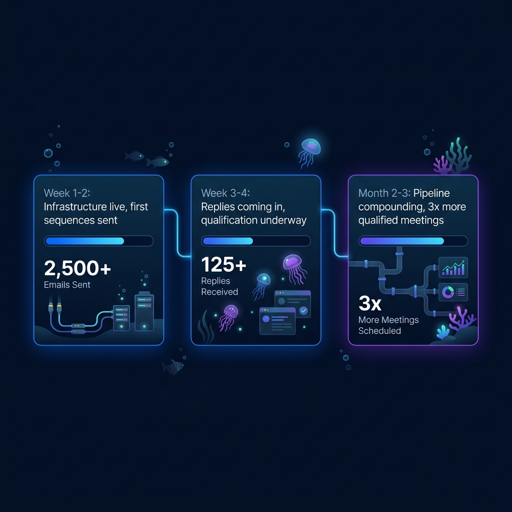 AI SDR client results - AirCentral, Aliro, Solar Direct