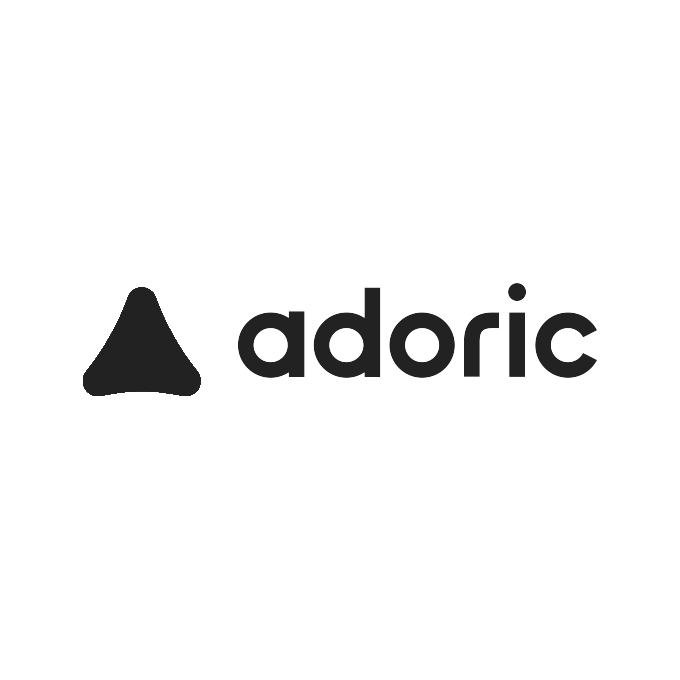 Adoric logo black