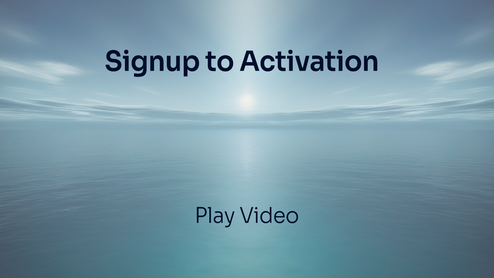 Signup to Activation Background