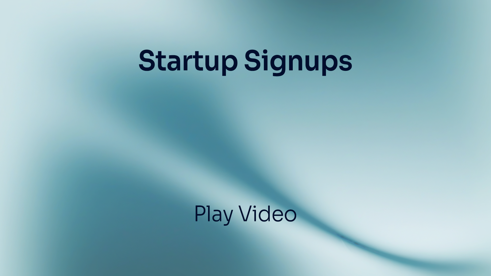 Startup signups Background